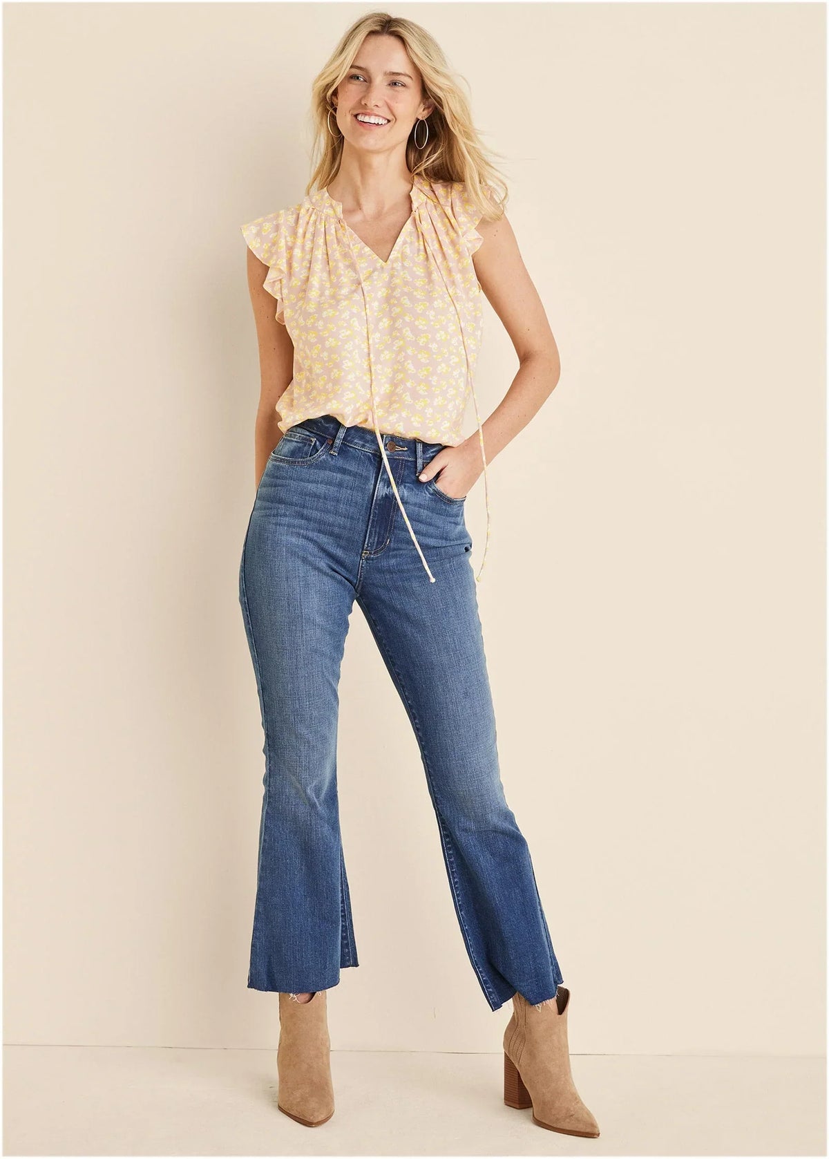 Brigitte Kick Flare Jeans Medium Wash