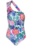 One Shoulder Swimsuit Botanical Garden