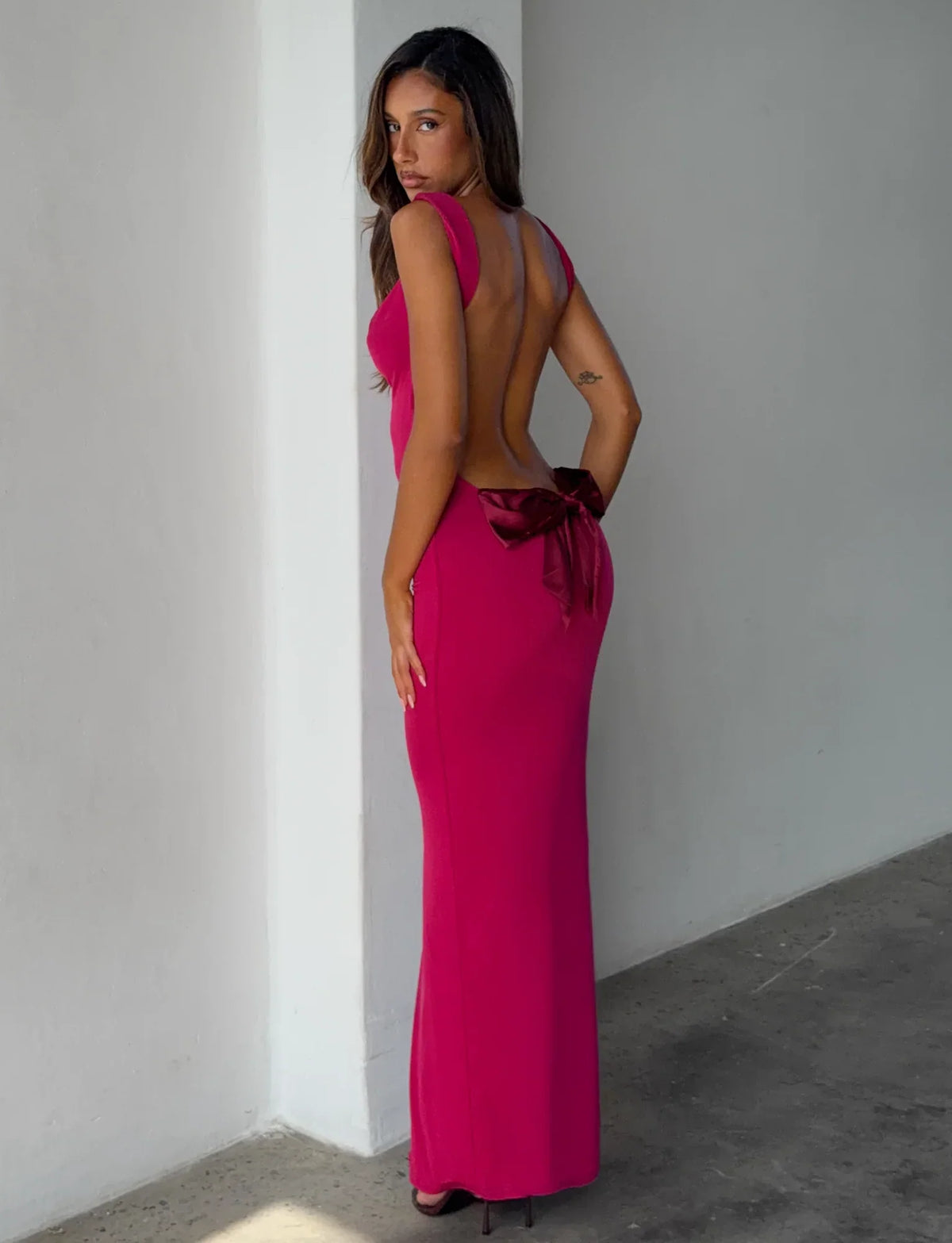 ZITA DRESS RED SALSA DEEP RED