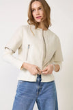 Billie Leather Bomber