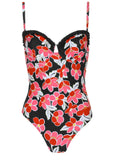 Ruffle Bermuda Swimsuit Cartoon Poppy