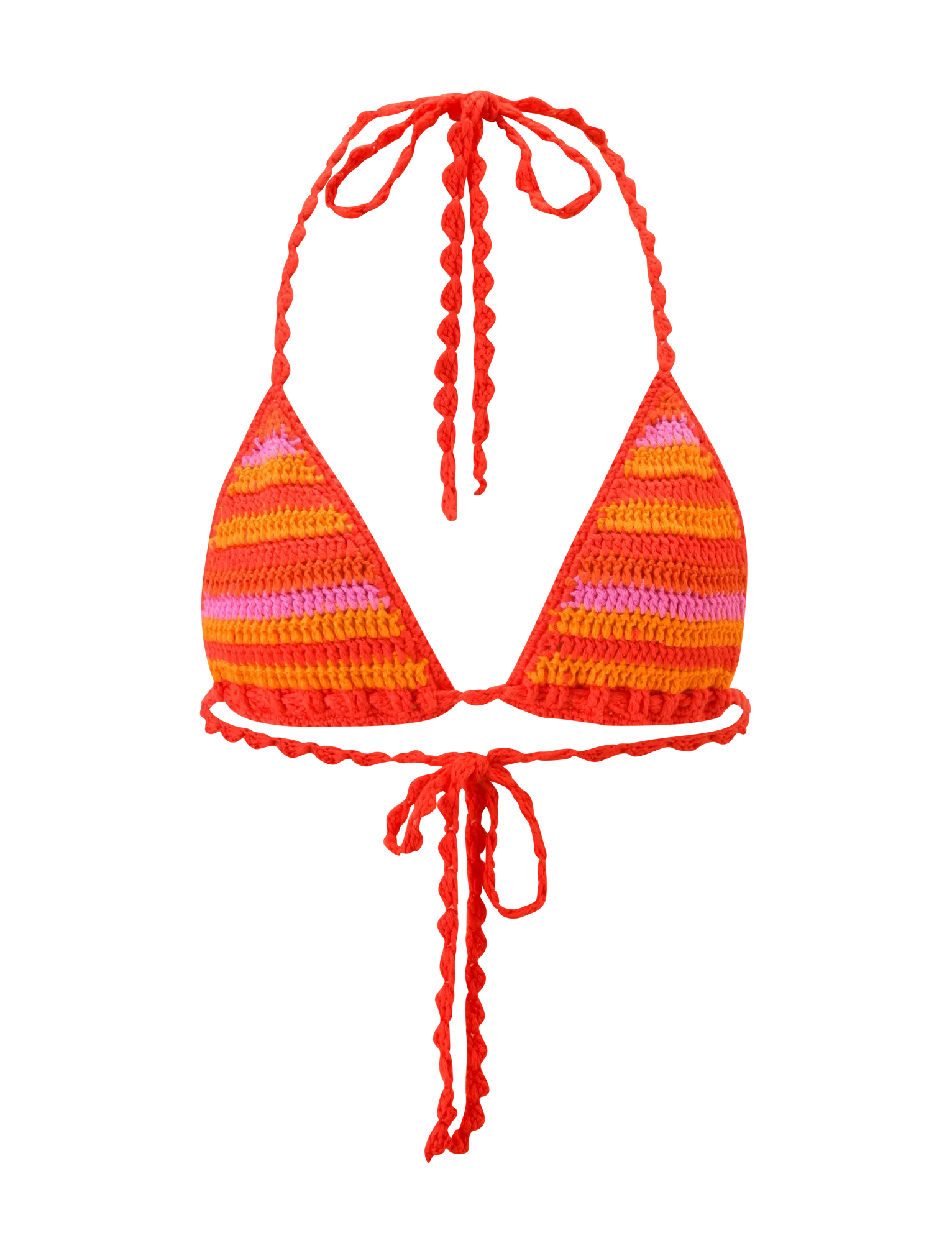 CORA BIKINI TOP 20 SUNSET TROPICAL STRIPE