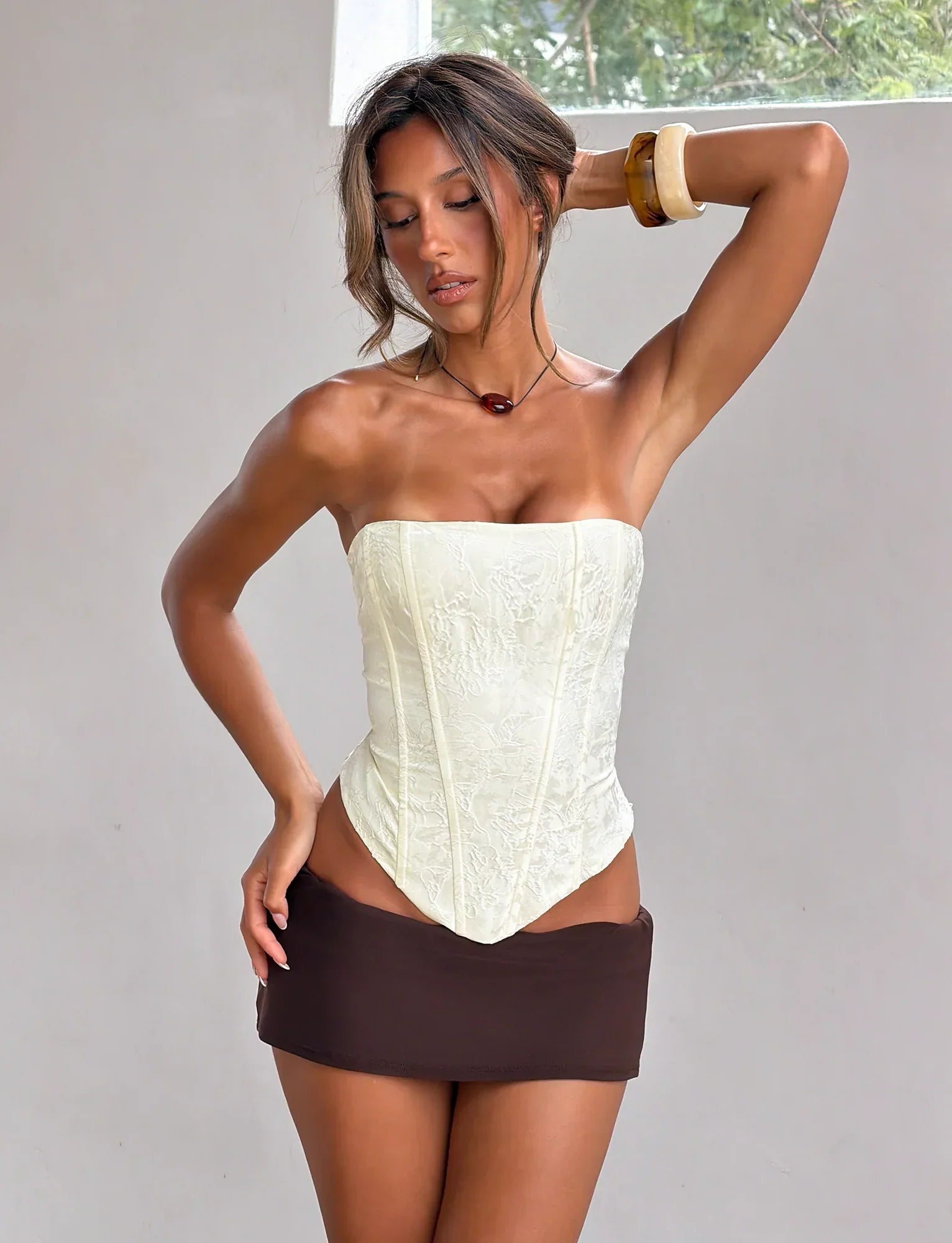 LANIA CORSET TOP CREAM