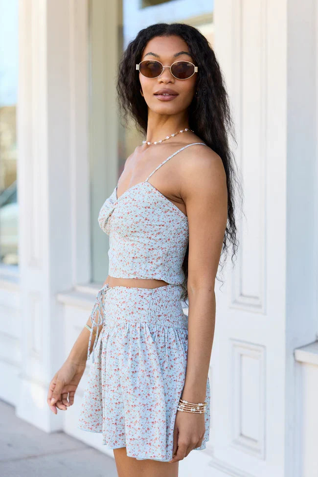 Shannon Sage Floral Skirt Set