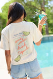 Save Water Drink Tequila Ivory Graphic Tee