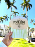 KenzKustomz Green Stripe Trucker Hat Palms Poolside