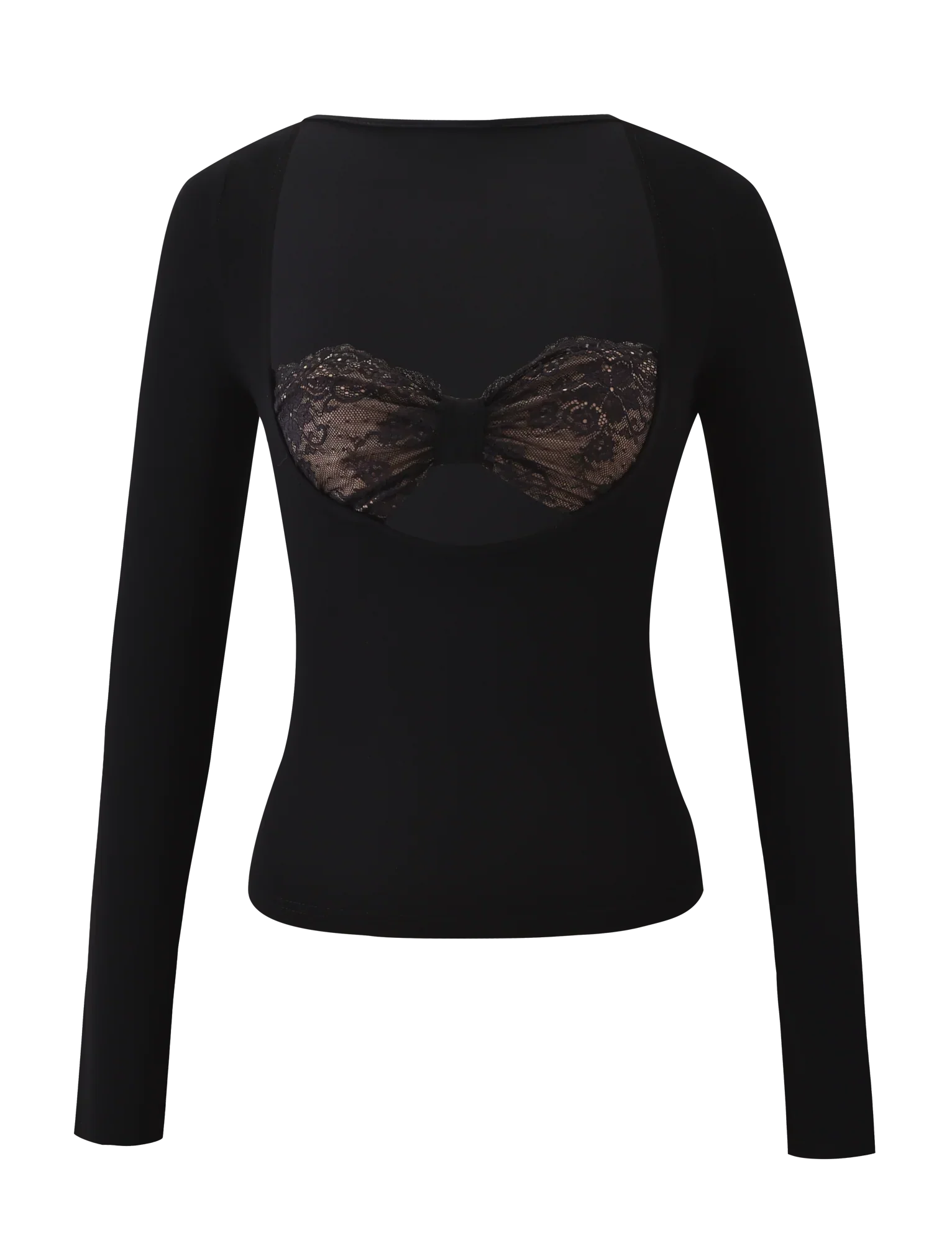 DAMELA LONG SLEEVE TOP BLACK