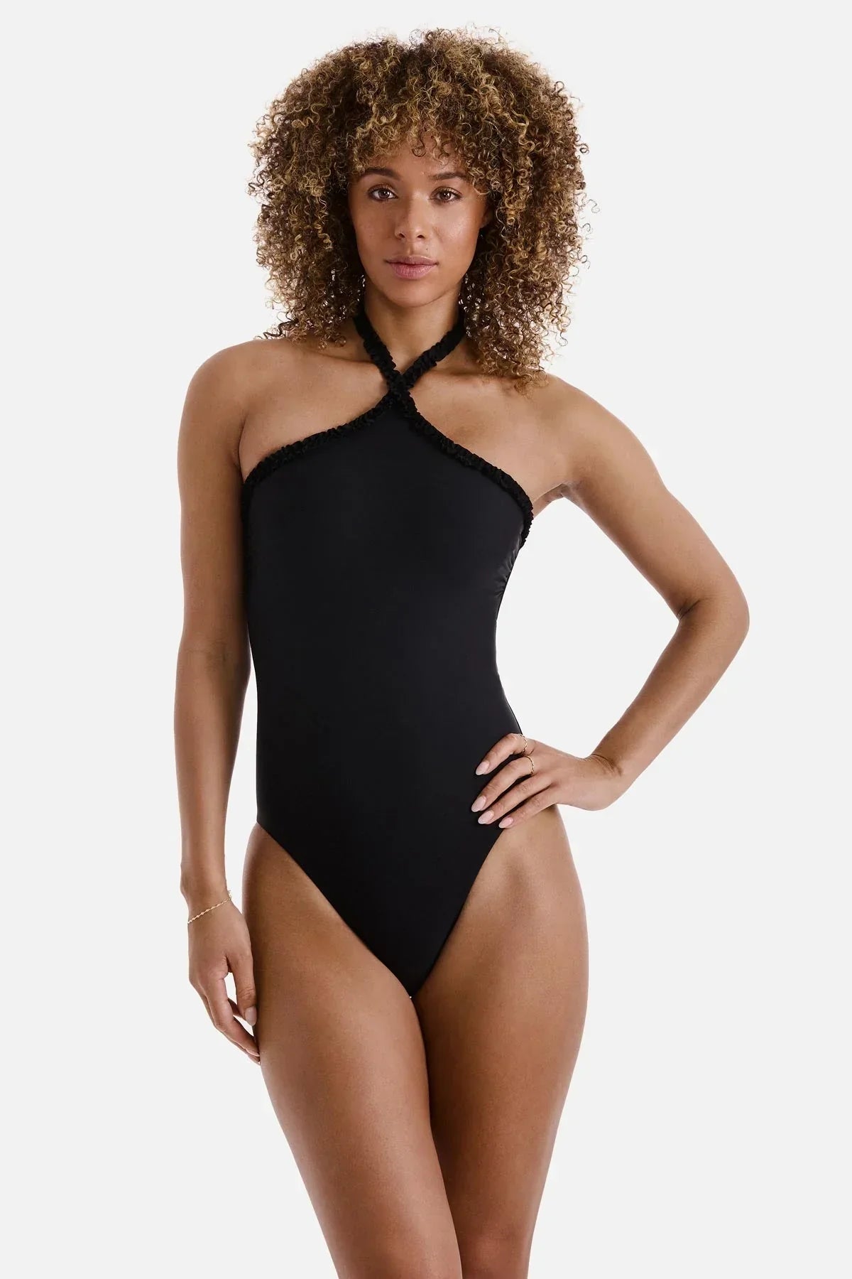 Sonny High Neck One Piece Black