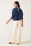 Joelle Stretch Linen Trouser with Tie Waist