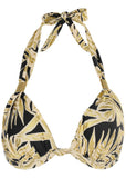 Goddess Push Up Halter Top Tricolor Jungle
