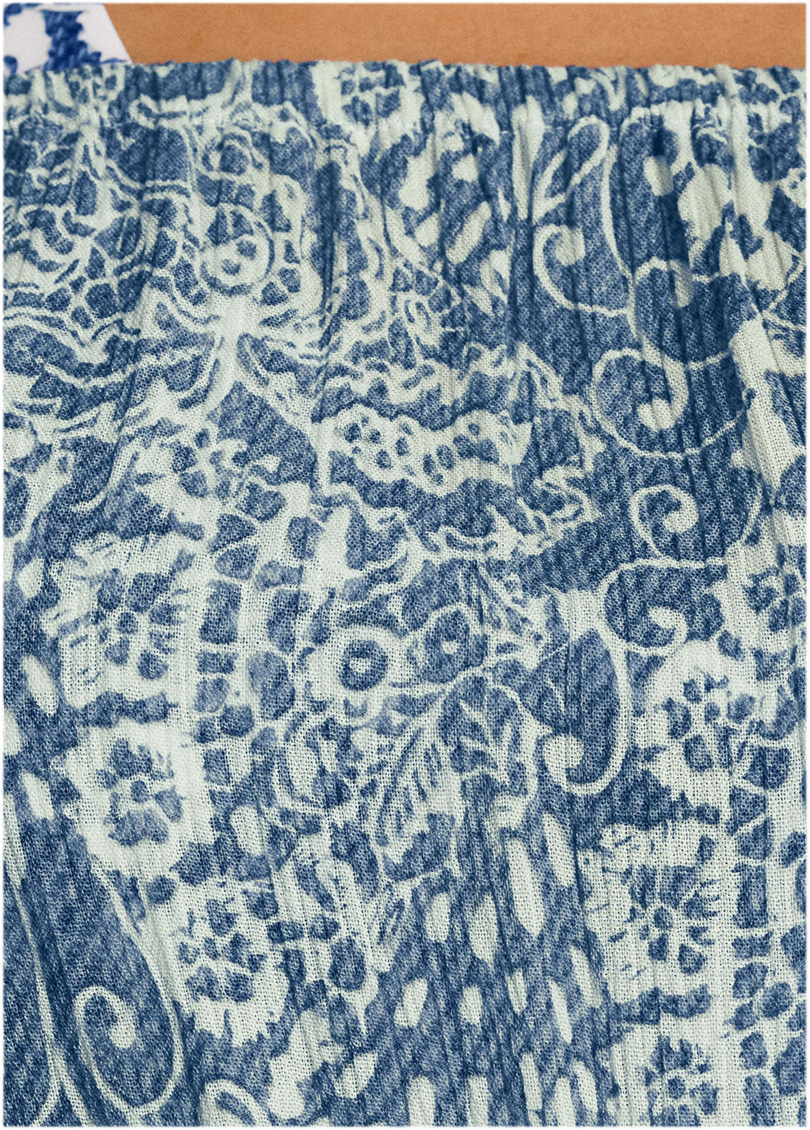 Flirty Cover Up Romper Denim Anglaise Paisley