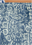 Flirty Cover Up Romper Denim Anglaise Paisley