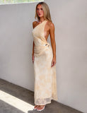 CHARLYSE ONE SHOULDER MAXI DRESS BUTTER YELLOW