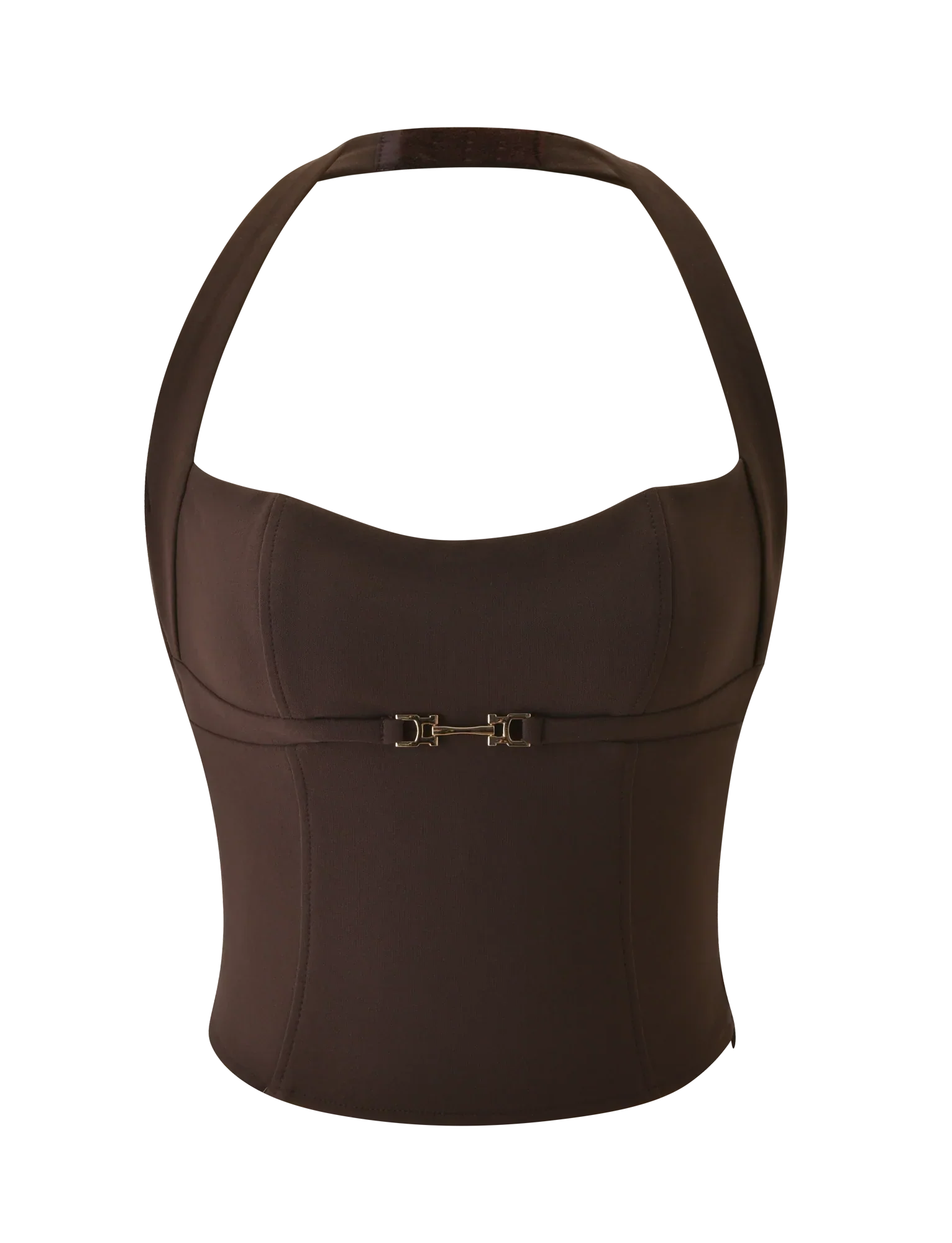 KITTIE BUCKLE TOP CHOCOLATE