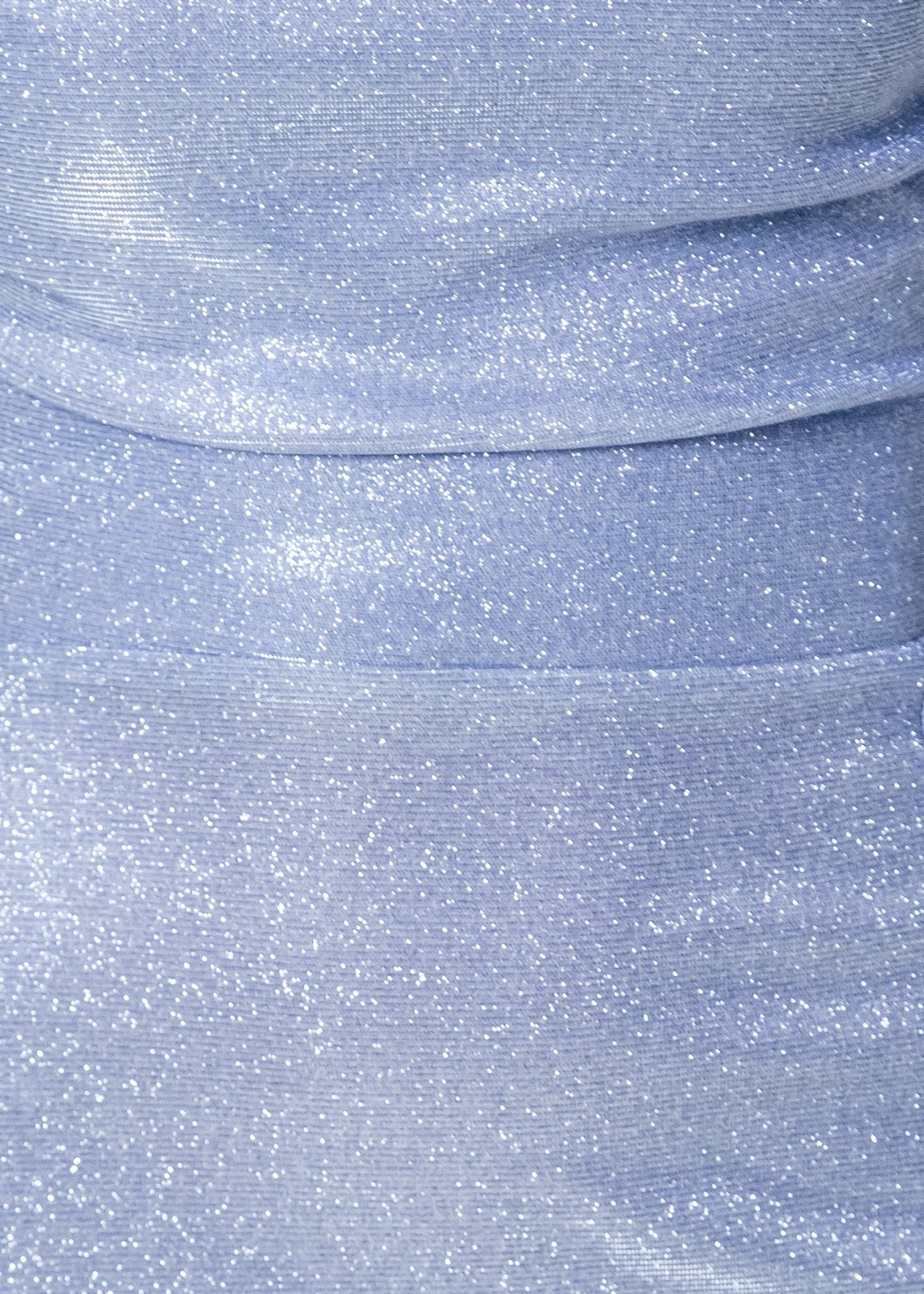 Mila Glitter Split Gown Blue