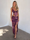 THEO TOP PLUM BUTTERFLY PAISLEY