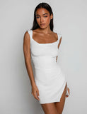 JOSLIN DRESS WHITE