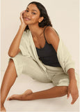 Cozy Waffle Crop Pant Oatmeal