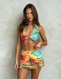 RAYLEE TOP MULTI FLORAL TROPICAL FLORAL