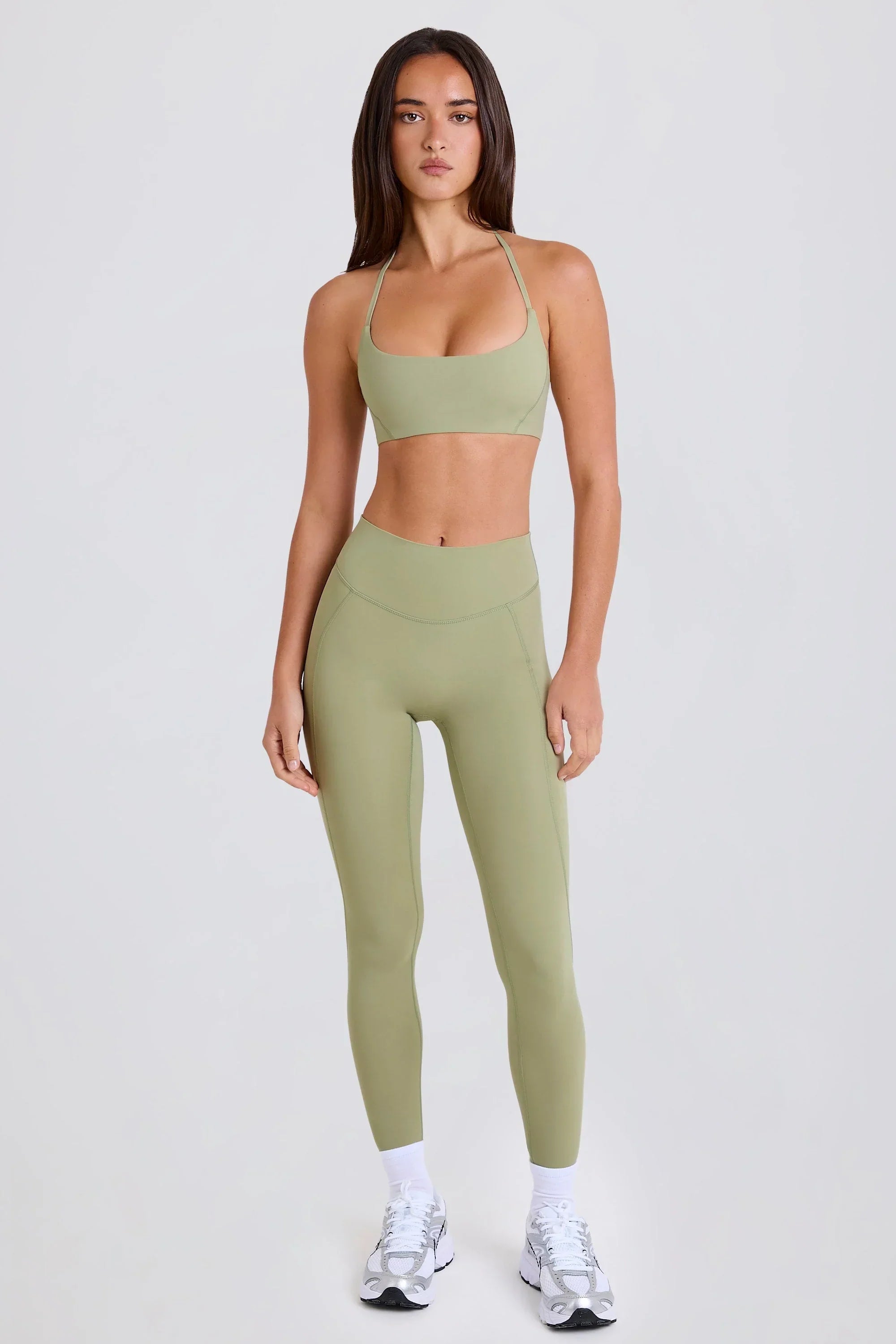High Waist Leggings in Matcha