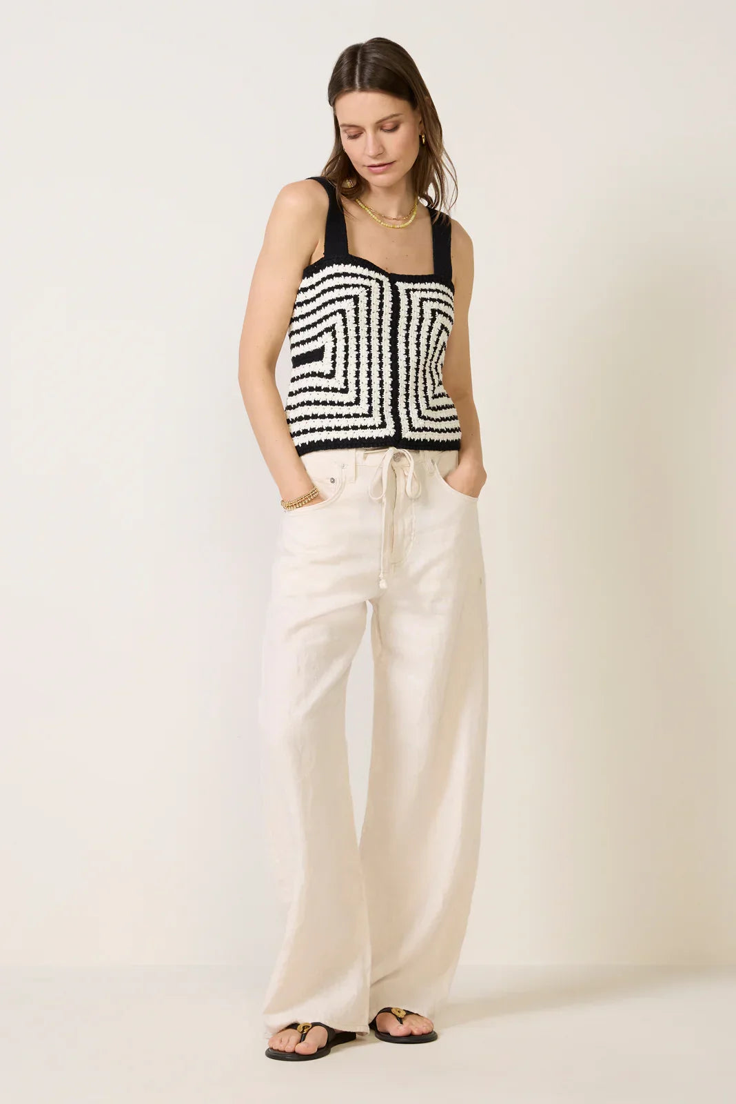 Gigi Strappy Square Neck Tank