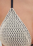 Crochet Bahamas Bikini Top Cream