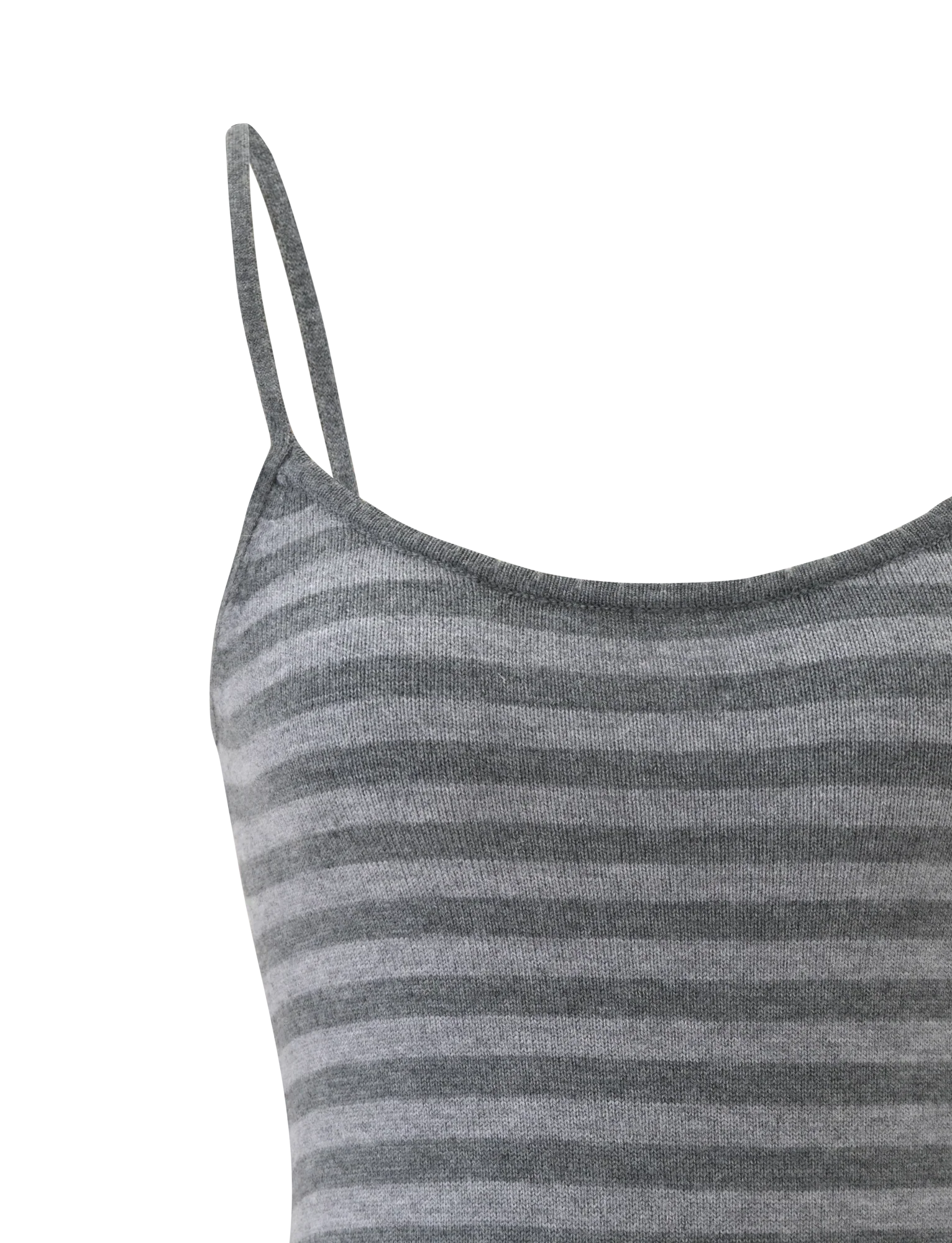 LEORA TOP GREY STRIPE