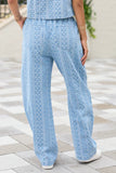 Maeve Blue And White Floral Printed Barrel Pull On Jeans SALE