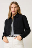 Luxe Suiting Cropped Jacket