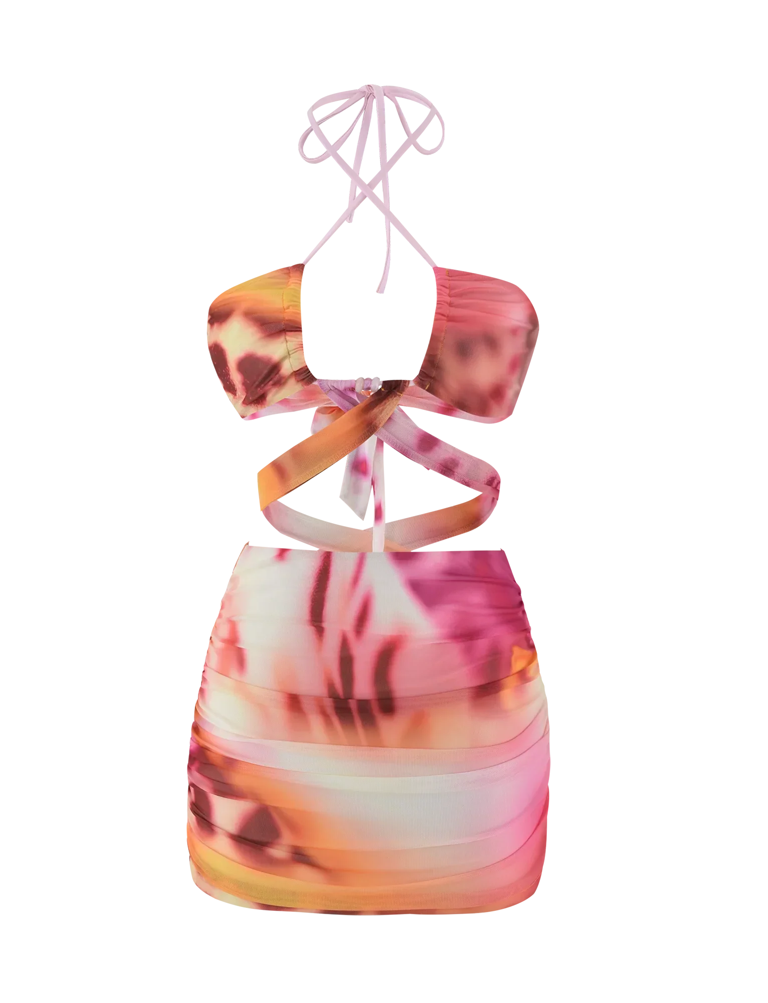 ZARIAH MINI DRESS MACRO ORCHID