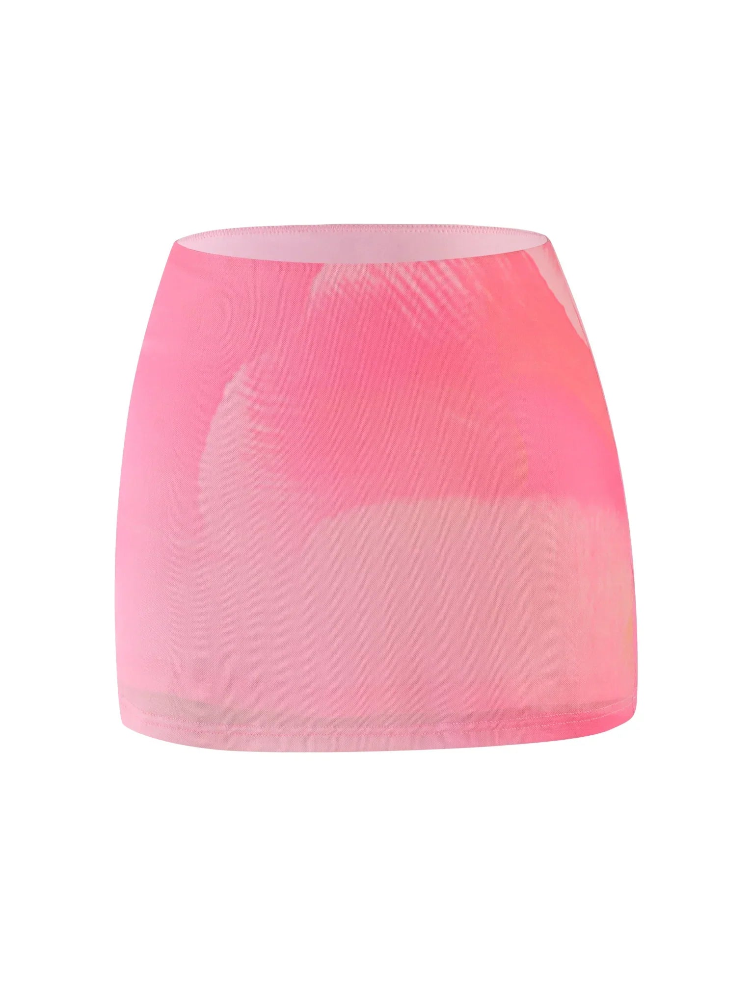 SARIAH MINI SKIRT PINK MACRO FLORAL PINK BLOSSOM