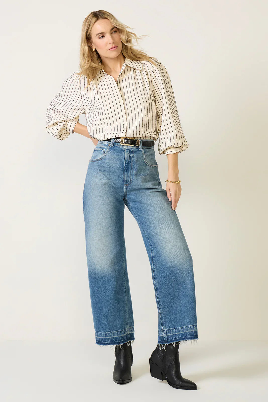 Sadie Slub Stripe Shirt