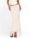 ANTONELLA MIDI SKIRT WHITE LACE CREAM