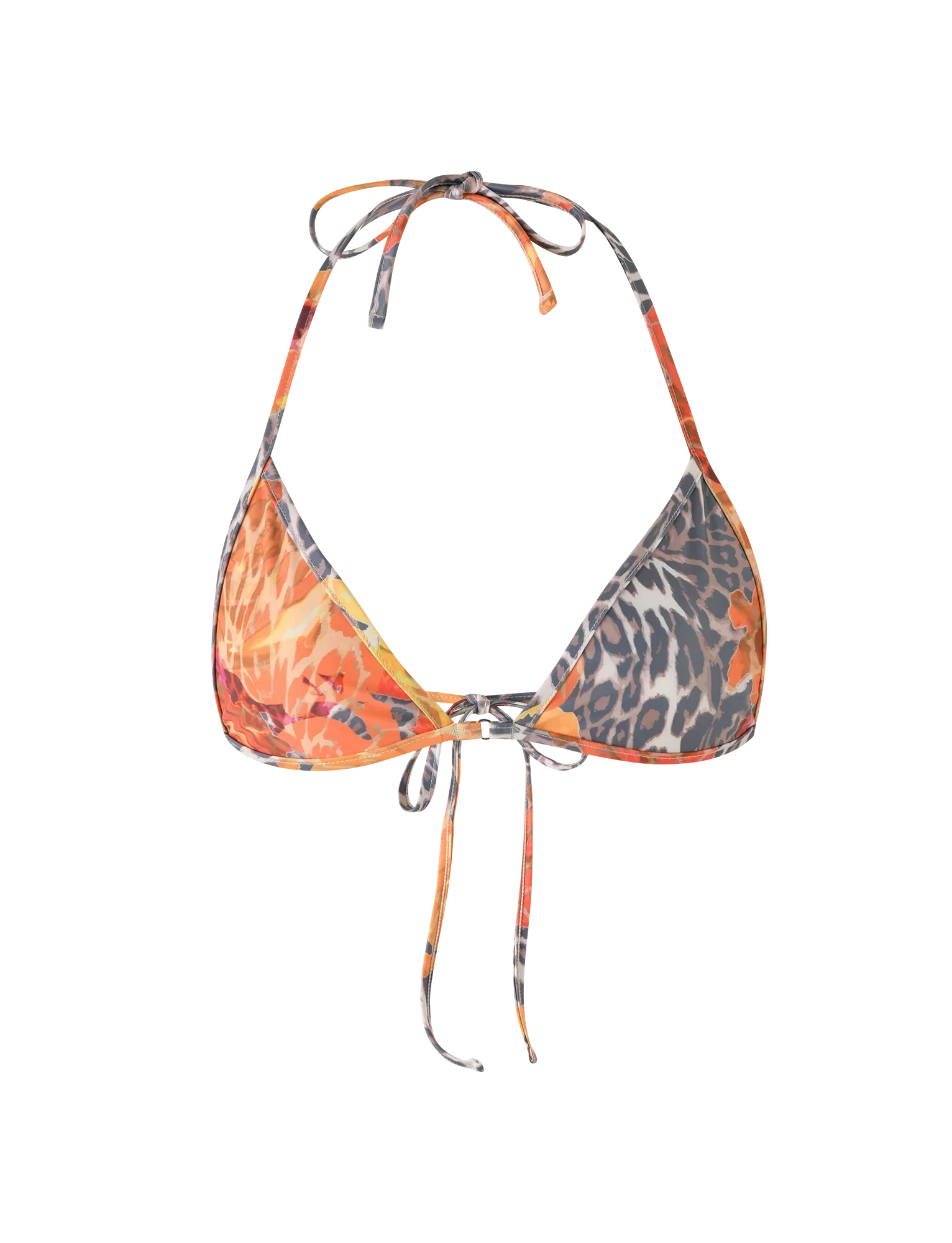 DIANA BIKINI TOP MULTI LEOPARD ORANGE LEOPARD