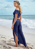Off The Shoulder Cover Up Ultramarine Blue
