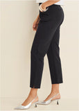 Smoothing Ponte Straight Leg Pants Jet Black