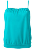 Blouson Bandeau Tankini Top Aqua Reef
