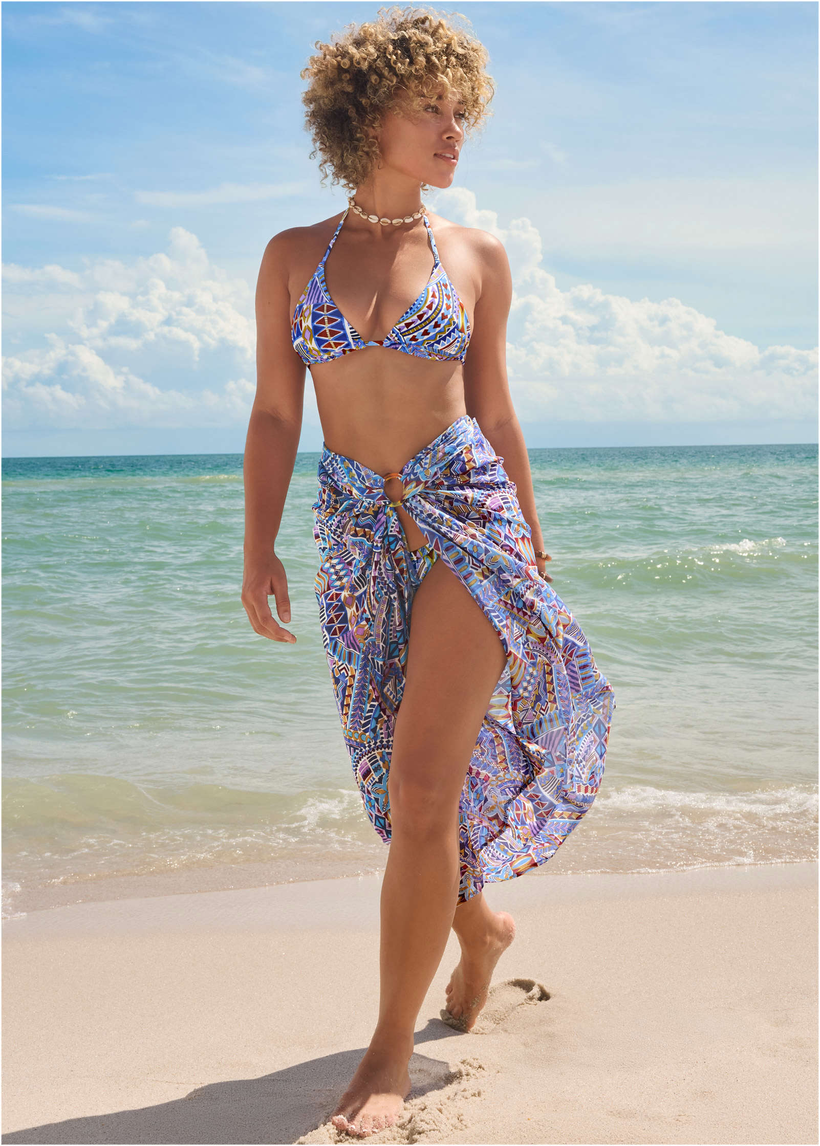 Sarong Cover Up Aztec Patchwork