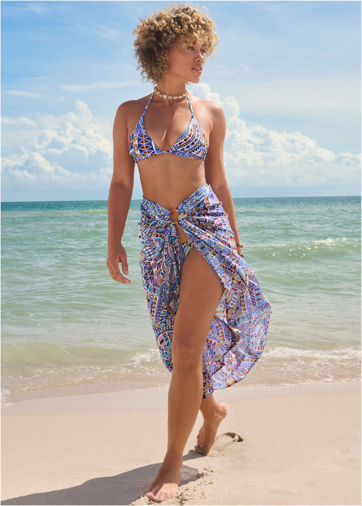 Sarong Cover Up Aztec Patchwork