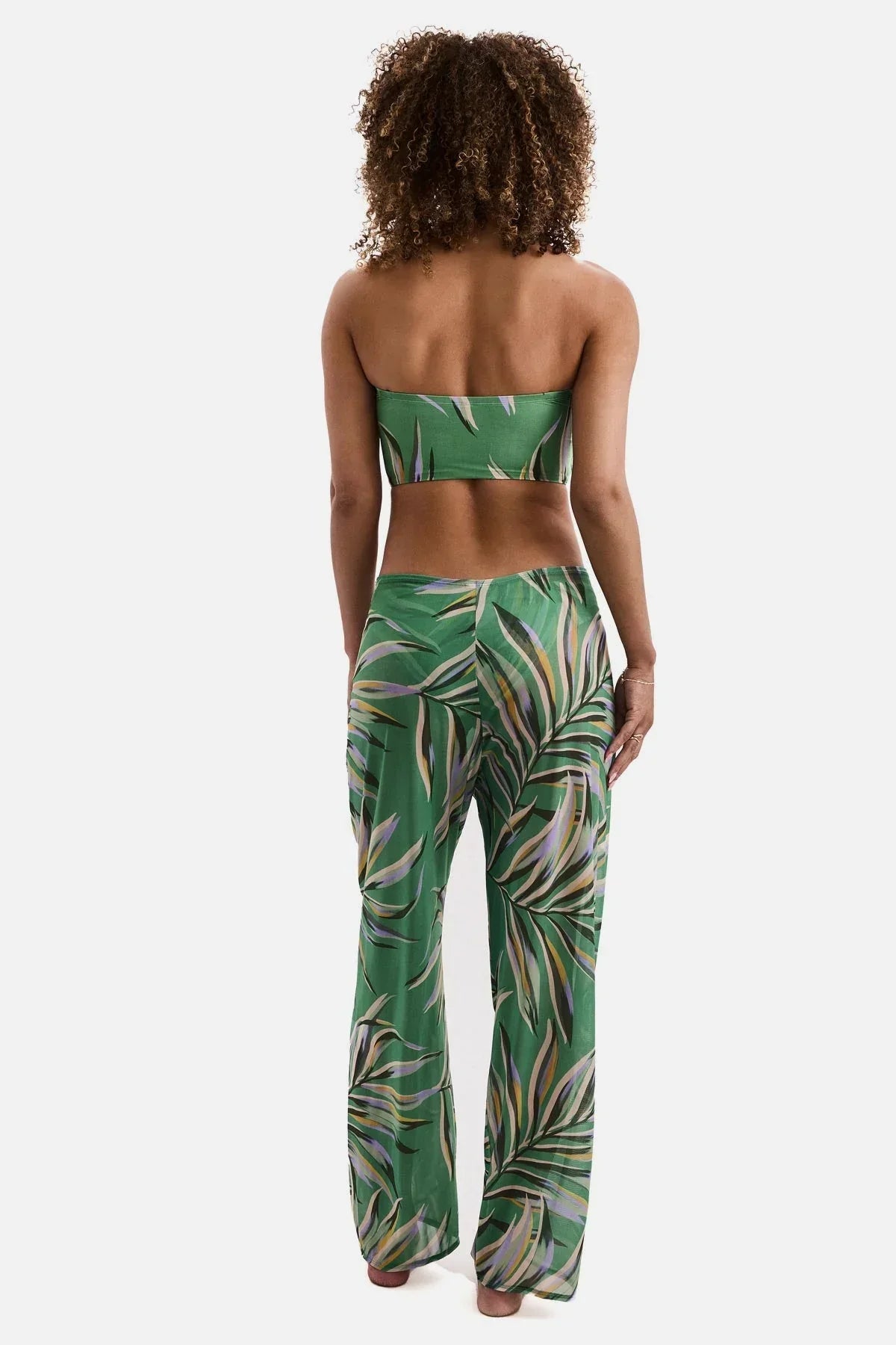 Riley Sarong Pant Coastal Leaves