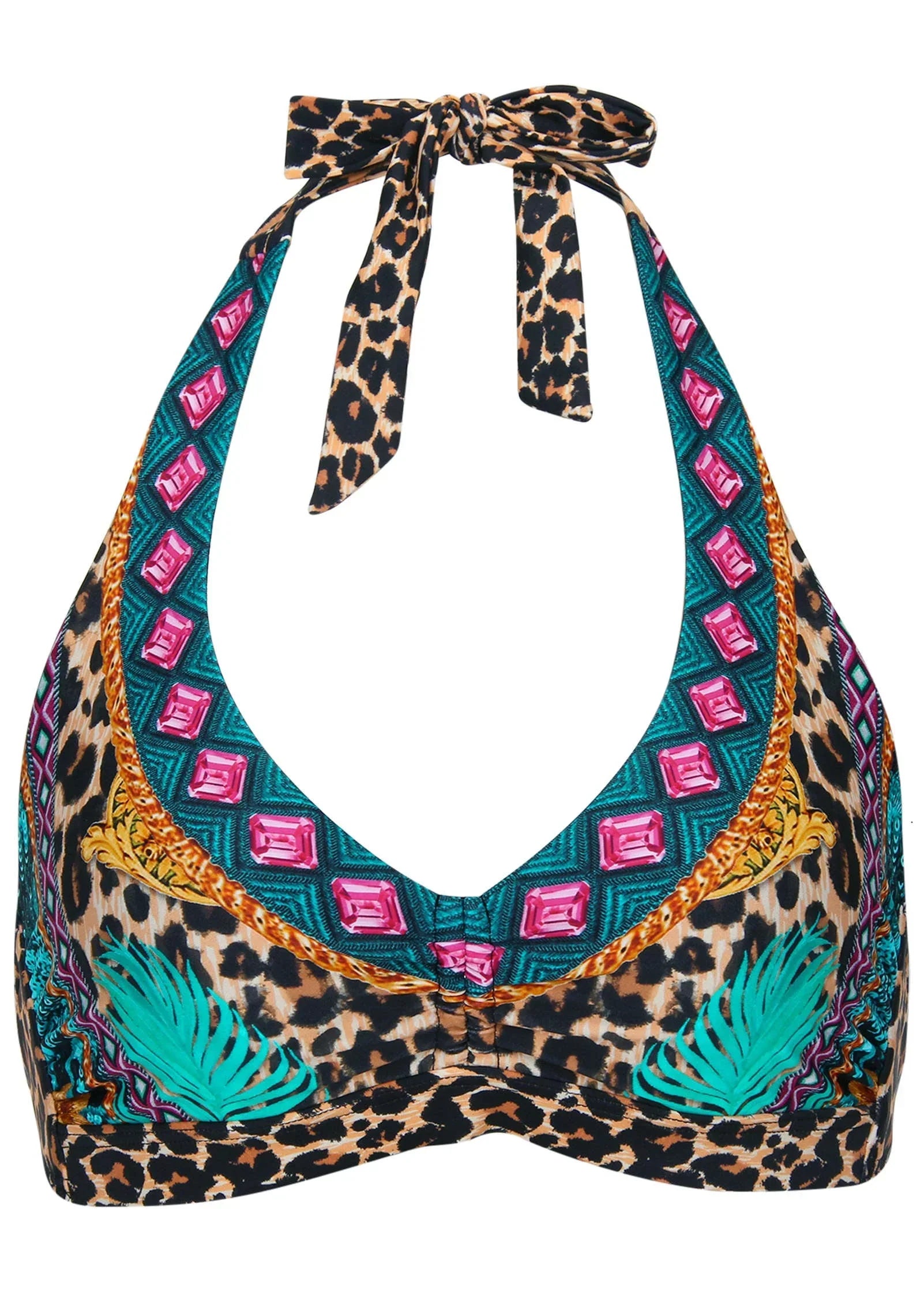 Heavenly Halter Top Jungle Beauty