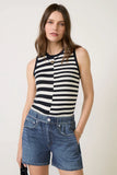 The Knit Mixed Stripe Tank