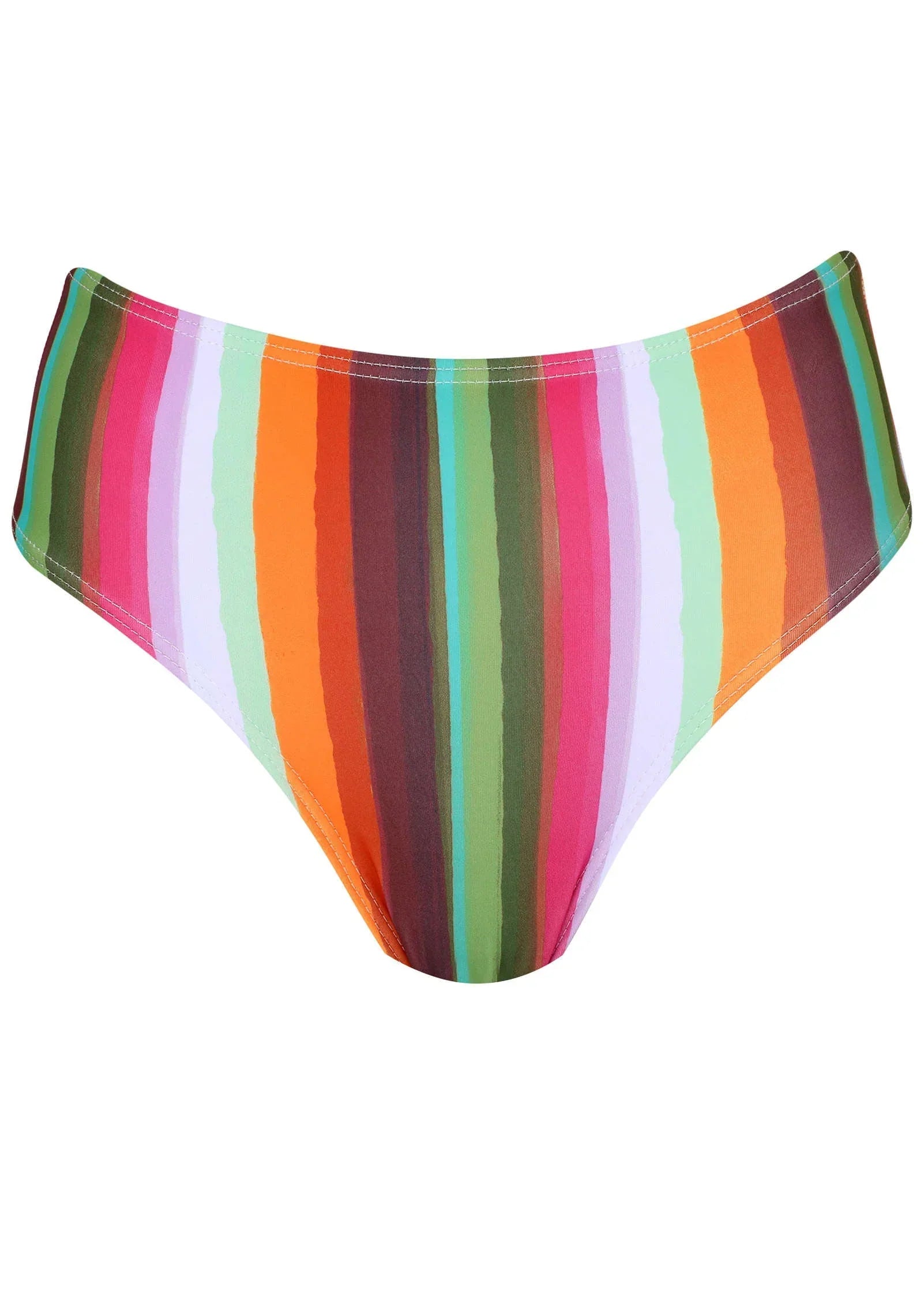 Maui Full Coverage Bottom Painterly Stripe