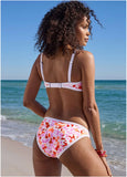 Seam Detail Oahu Underwire Top Feathered Blooms