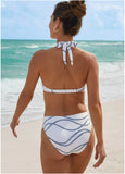 Marilyn Push Up Bikini Top Nautical Ropes