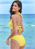 Laguna Wrap Underwire Top Pastel Yellow