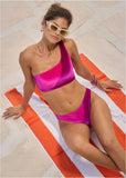 Velvet Cheeky Bikini Bottom Pink Crush