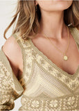 Cotton Cardigan Sweater Set Whisper White Turtledove Combo