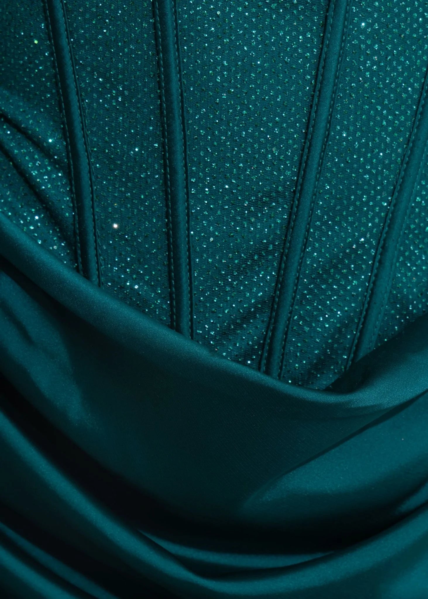 Your Temptation Glitter Mini Dress Teal