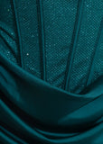 Your Temptation Glitter Mini Dress Teal